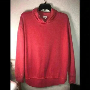 Peyton Jensen red hooded sweatshirt size medium